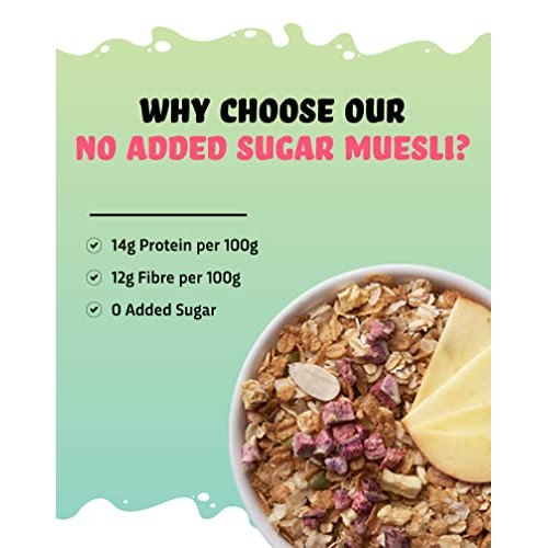 True Elements Muesli No Added Sugar 700g - Sugar Free | Breakfas...
