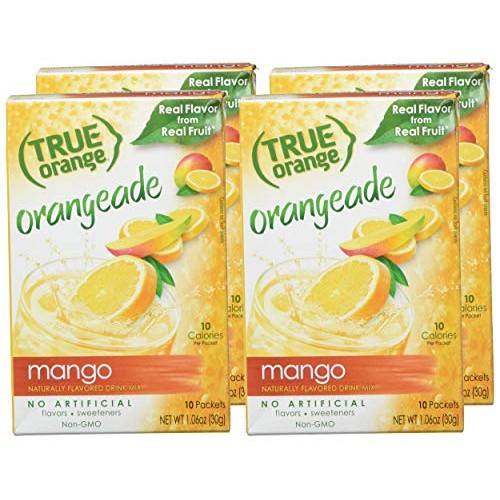 True Orange, Mango Orange Drink Mix, 10-Count Pack Of 4