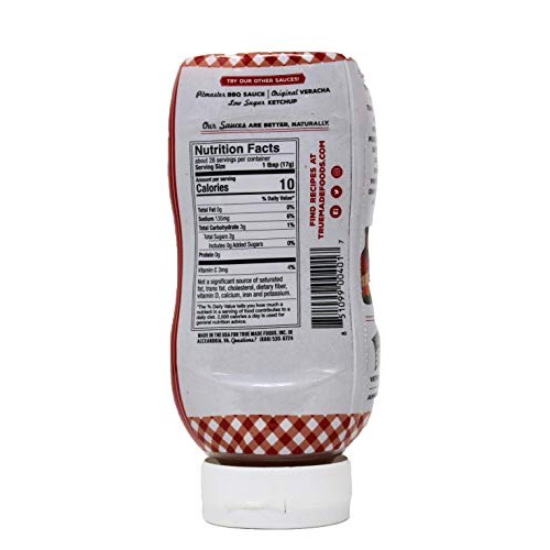 True Made Foods, No Added Sugar Vegetable Ketchup Squeeze, 17 Oz