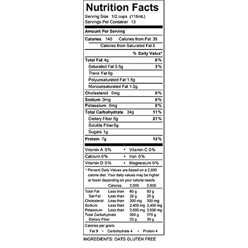 Bulk Gluten Free Oats by True North Granola, Rolled, 24 ounce