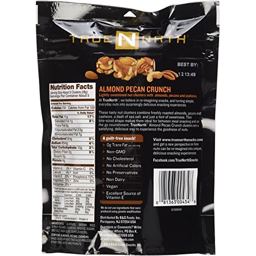 True North Almond Pecan Crunch Nut Clusters 5Oz Bag