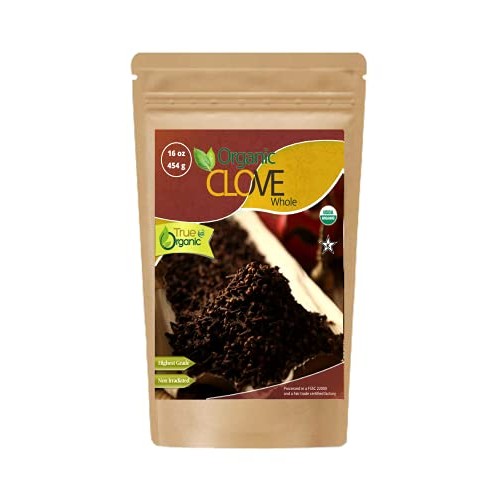 True Organic Ceylon Cloves Whole 16 Oz - Usda &Amp; Kosher Certified