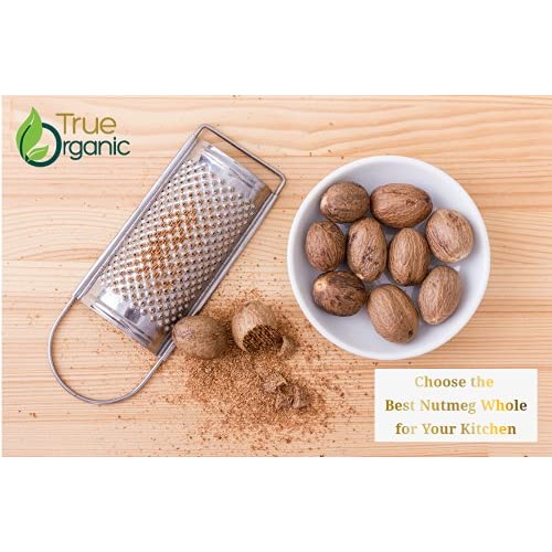 True Organic Ceylon Nutmeg Whole 16 Oz - Usda Certified , Pure C