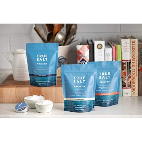 True Salt Gourmet Kosher Grain Salt - 16 Oz - All Natural, Organ