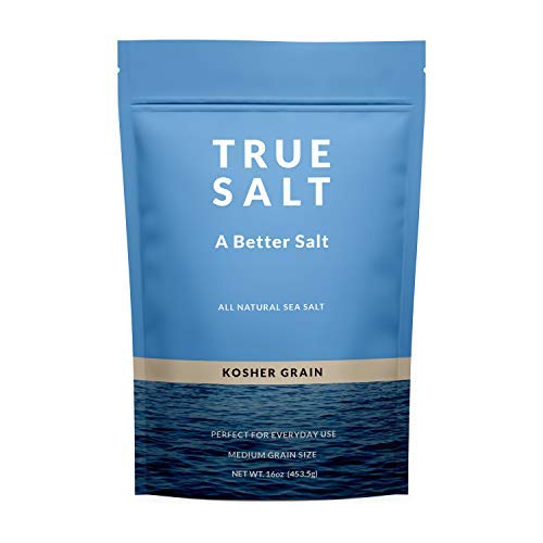 True Salt Gourmet Kosher Grain Salt - 16 Oz - All Natural, Organ