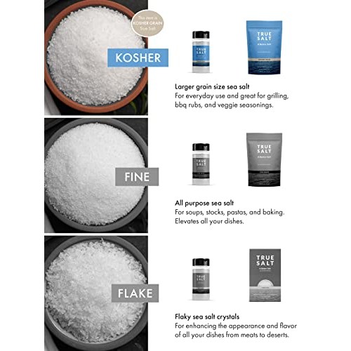 True Salt Kosher Grain Salt -All Natural Gourmet Sea Salt - Perf...
