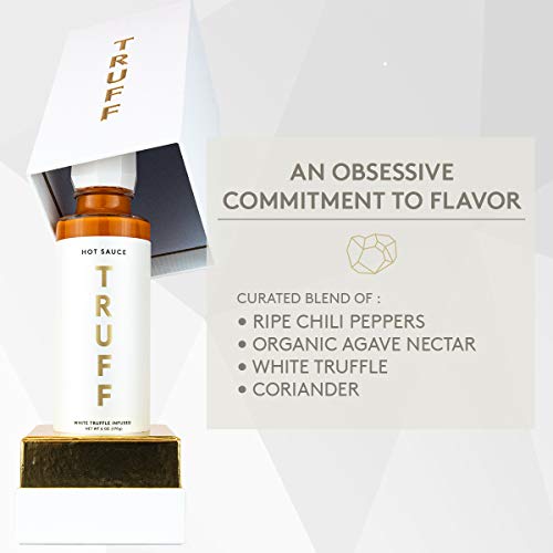 Truff Hot Sauce, Gourmet Hot Sauce With Ripe Chili Peppers, Blac