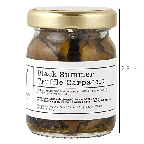 Truffles Usa Black Truffle Slices Carpaccio 1.76 Oz - Imported F
