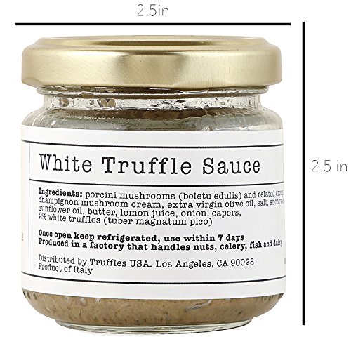 Truffles Usa White Truffle Sauce 2.82 Oz 80G - Imported From I