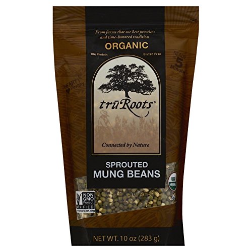 Truroots Organic Sprouted Mung Beans, 10 Oz
