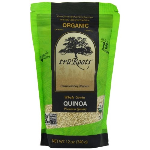 Truroots Organic Quinoa, 12-Ounce Pouches Pack Of 6
