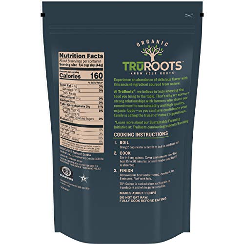 Truroots Organic Quinoa, 12 Ounces, Certified Usda Organic, Non-