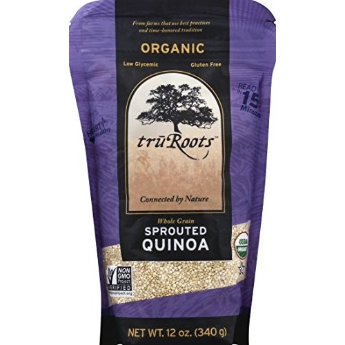 Truroots Organic Whole Grain Sprouted Quinoa, 12 Ounces