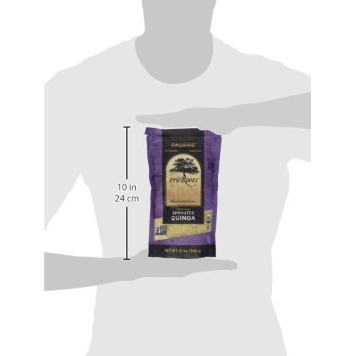 Truroots Whole Grain Sprouted Quinoa, Certified Usda Organic, Gl