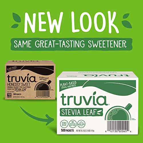 Truvia Natural Stevia Sweetener Packets, 35.25 Ounce, 500 Count