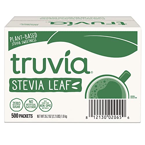 Truvia Natural Stevia Sweetener Packets, 35.25 Ounce, 500 Count