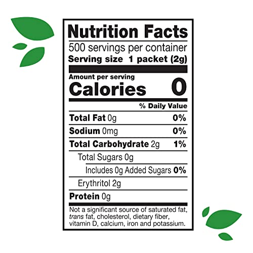 Truvia Natural Stevia Sweetener Packets, 35.25 Ounce, 500 Count