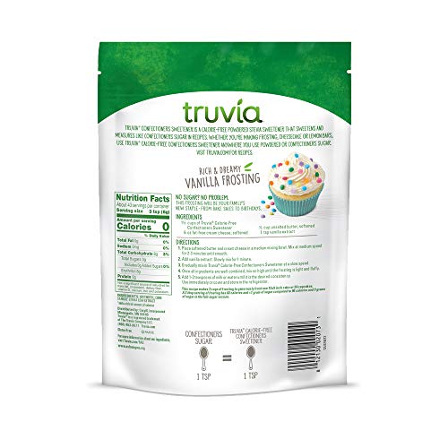 Truvia Confectioners Caloriefree Sweetener With The Stevia Leaf,