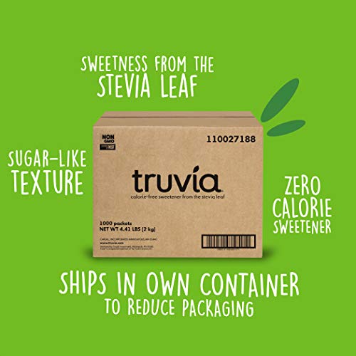 Truvia Natural Stevia Sweetener Packets, Net Wt. 70.5 Oz, 1000