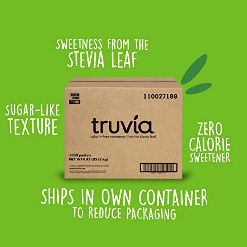 Truvia Natural Stevia Sweetener Packets, Net Wt. 70.5 Oz, 1000