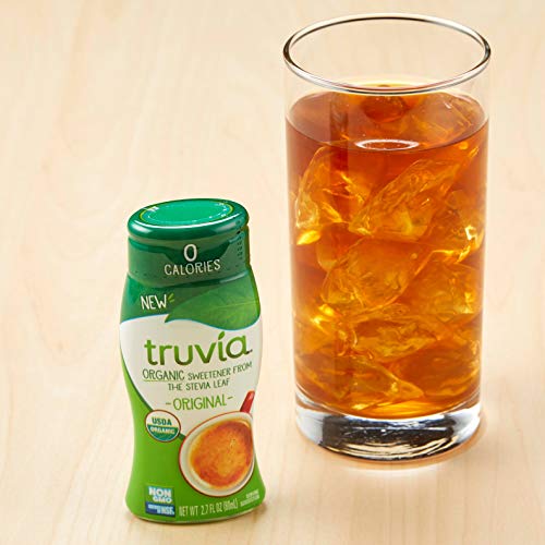 Truvia Organic Zero Calorie Liquid Stevia Sweetener Bottle, Orig