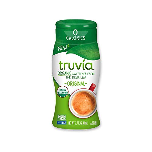 Truvia Organic Zero Calorie Liquid Stevia Sweetener Bottle, Orig