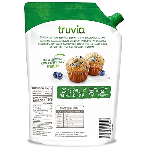 Truvia Sweetener Baking Blend, Now Called Cane Sugar Blend 2 P