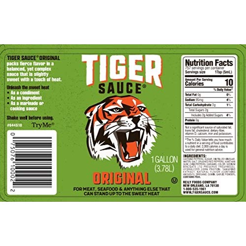 Tiger Sauce Try Me Sauces, Original, 128 Fl Oz