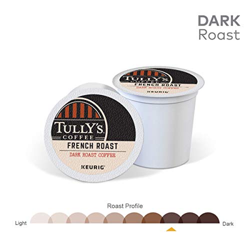 Tullys Coffee, French Roast, Single-Serve Keurig K-Cup Pods, Da