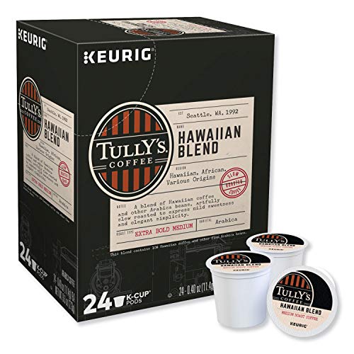 Tullys Coffee Hawaiian Blend, Medium Roast, Keurig Single-Serve