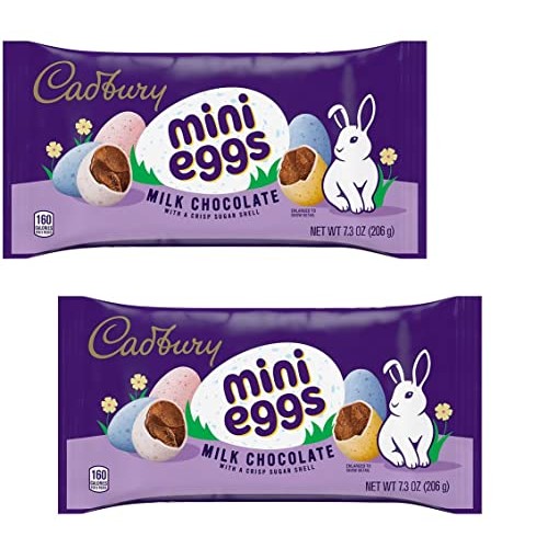 Cadbury Mini Eggs Milk Chocolate Easter Candy 7 oz 2 pack pcs
