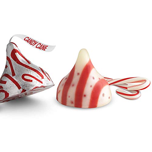 Hersheys Kisses Candy Cane Chocolate - Mint Candy With Stripes &Amp;