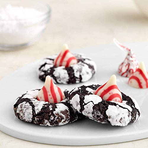 Hersheys Kisses Candy Cane Chocolate - Mint Candy With Stripes &Amp;