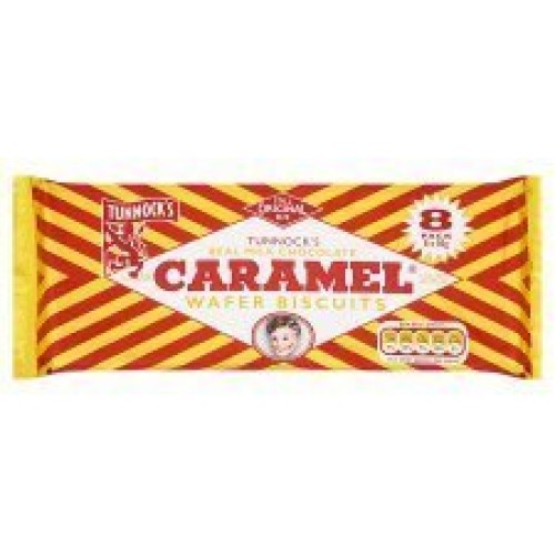 Tunnocks Real Milk Chocolate Caramel Wafers 8 Pack Of 30G