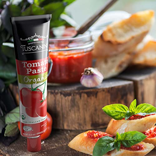 Tuscanini Organic Tomato Paste Tube 4.6oz 3 Pack | Double Conc...