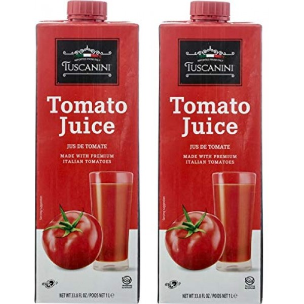 Tuscanini Premium Italian Tomato Juice 33.8oz 2 pack Resealabl...