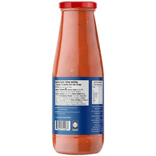 Tuscanini Zesty Italian Marinara Sauce 24.3Oz 2 Pack |Authenti