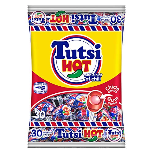 Tutsi Pop Tutsi Pops Hot Mexican Candy Pops With Cherry Flavor &Amp;