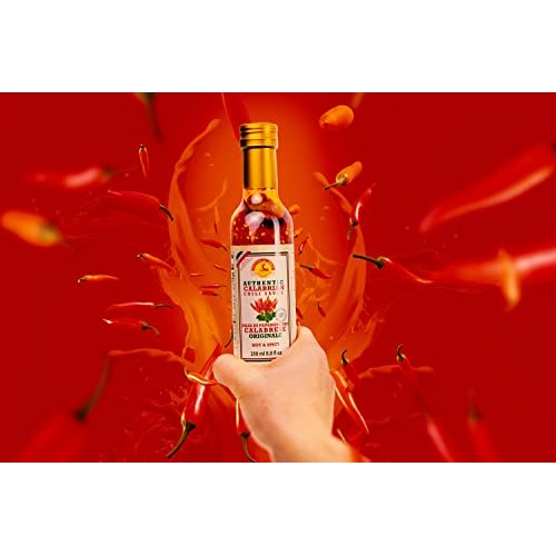 Calabrian Hot Sauce, Made with Calabrian Chili Peppers, Real Ing...