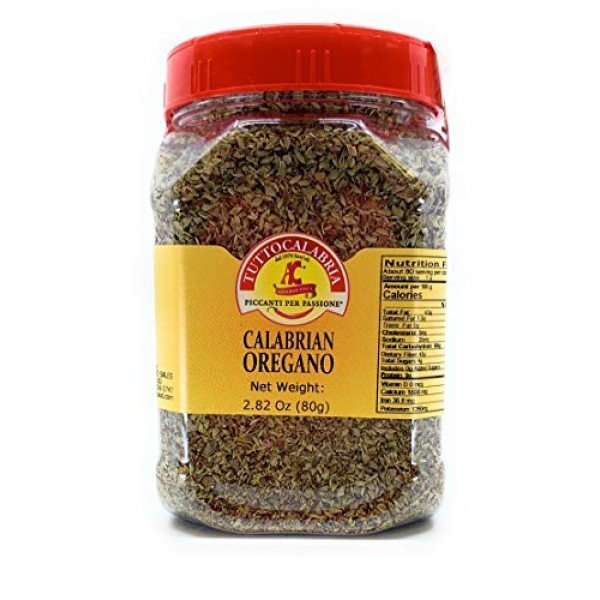 Crushed Dried Oregano Shaker 2.82Oz 80G By Tuttocalabria