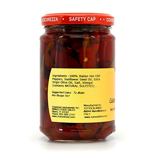 Tutto Calabria Hot Long Chili Peppers, 10.2 Oz