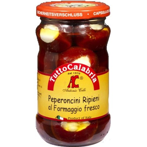 TuttoCalabria - Hot Cherry Peppers With Cheese 290 g