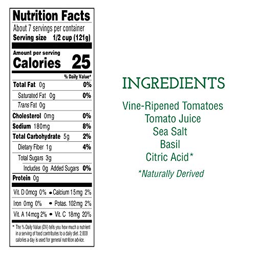 San Marzano Style Peeled Pear Tomatoes With Basil &Amp; Sea Salt, 28