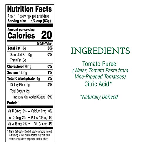 Tuttorosso All Natural Tomato Puree 28 Oz