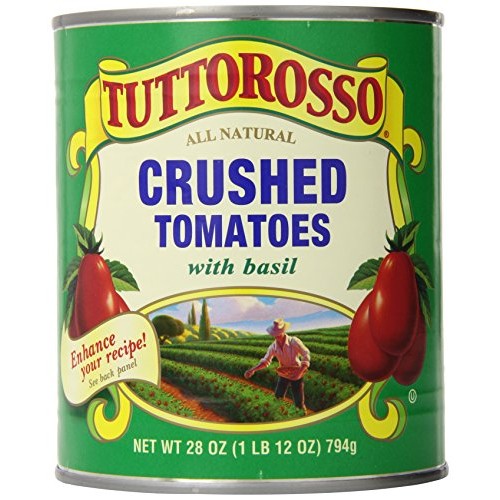 Tuttorosso Crushed Tomatoes With Basil, 28Oz Cans Pack Of 6