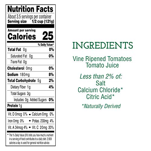 Tuttorosso Diced Canned Tomatoes, 14.5Oz Can Pack Of 6