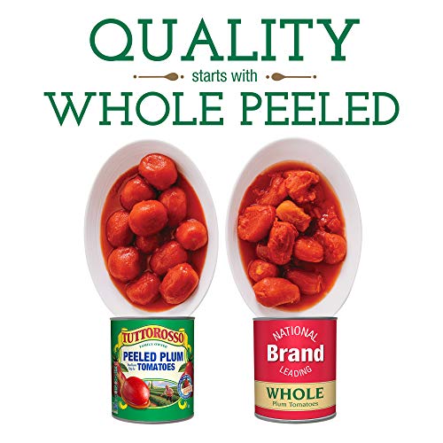 Tuttorosso No Salt Added Peeled Plum Canned Tomatoes, 28Oz Cans