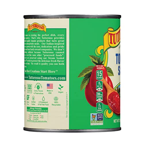 Tuttorosso Tomato Sauce, Gluten Free And Vegetarian Recipe, 28 O