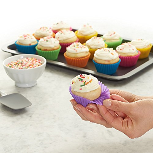 Tvoip Silicone Cupcake Liners Reusable Baking Cups Nonstick Easy