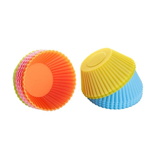 Tvoip Silicone Cupcake Liners Reusable Baking Cups Nonstick Easy